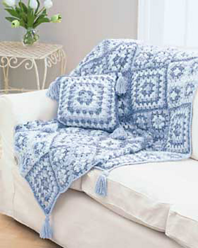 Granny Square Throw & Pillow (Throw)