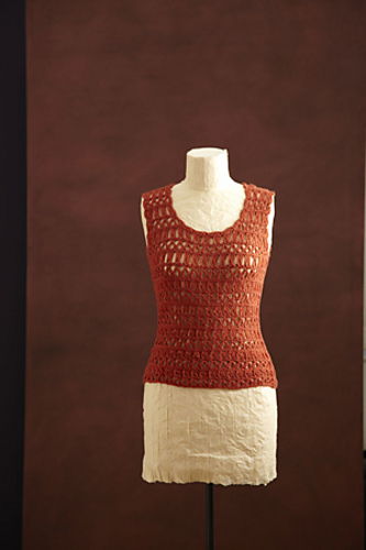 Broomstick Lace Crochet Shell