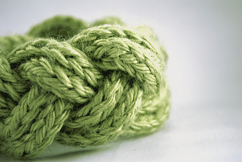 Knitted Knot Bracelet