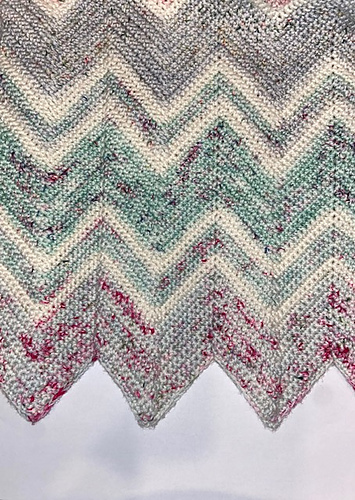 Marled Crochet Chevron Blanket