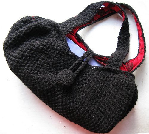 Slouch Purse With Button Closure
