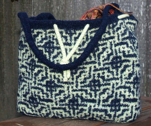Mosaic Felted Shopping Bag