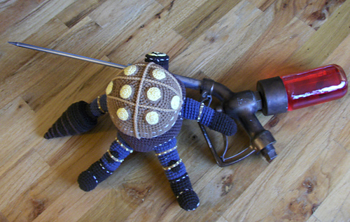 Bioshock 2 - Amigurumi Reproduction of Bouncer Big Daddy Doll found in Pauper's Drop and Persephone