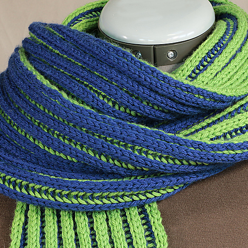 Double Brioche Scarf