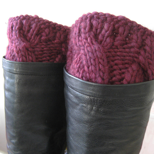 Cabled Boot Cuffs