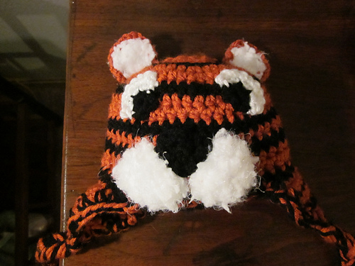Fuzzy Muzzle Tiger Beanie