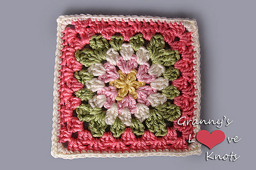 Misty Flower 6 Inch Square