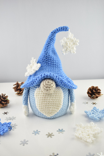 Crochet winter gnome