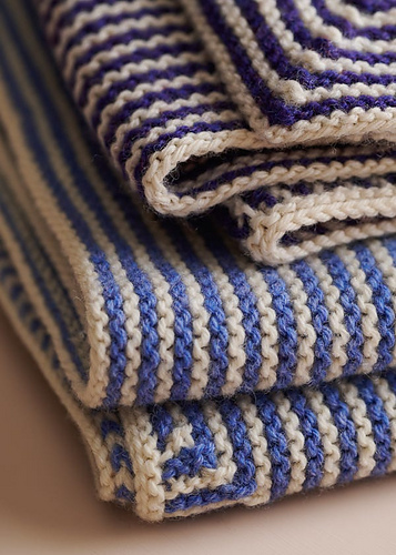 Little Mitered Stripes Blanket