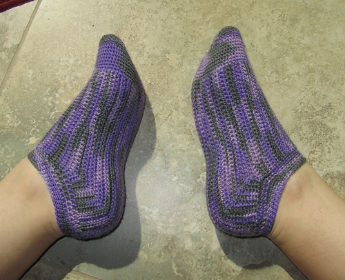 Short-faux heel sock method
