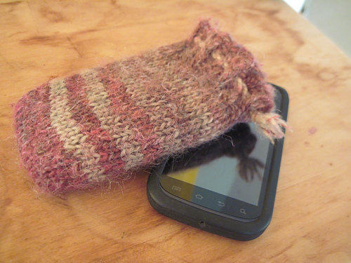 Double Knit Phone Bag