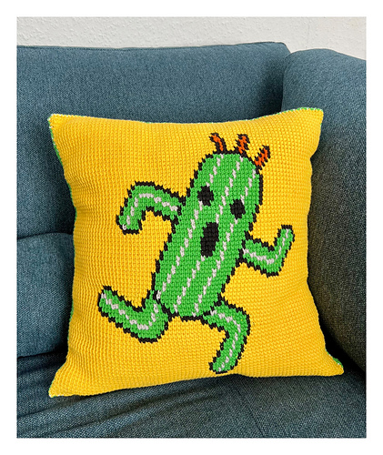 Final Fantasy Cactuar and Chocobo Pillow