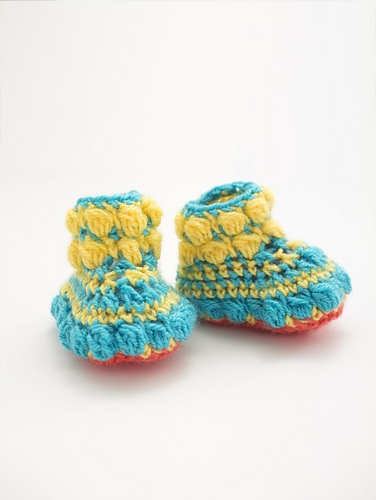 Puff Stitch Booties