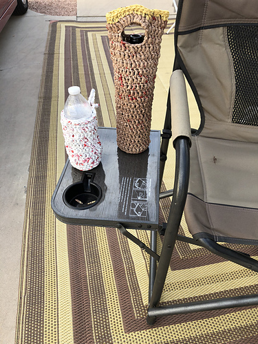 Plastic Bag Wine Bottle Carrier