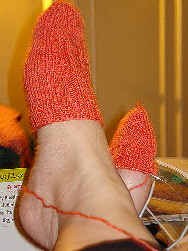 Twisted Rib Toesie