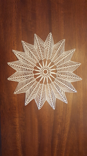 Peacock Tails Doily Set #7444
