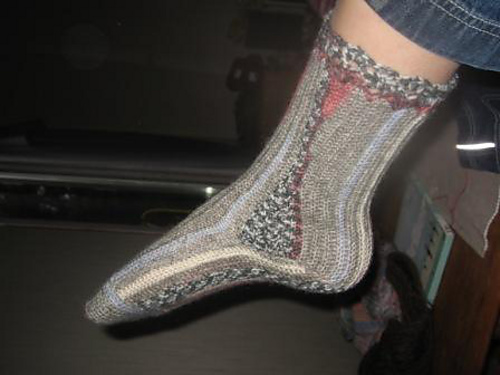 On the side of socks