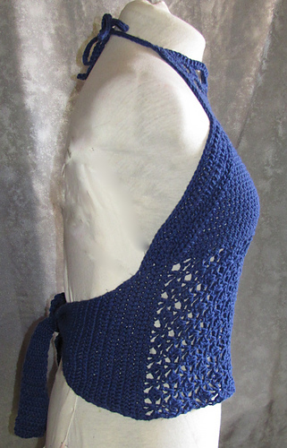 Ophelia Openwork Halter Top