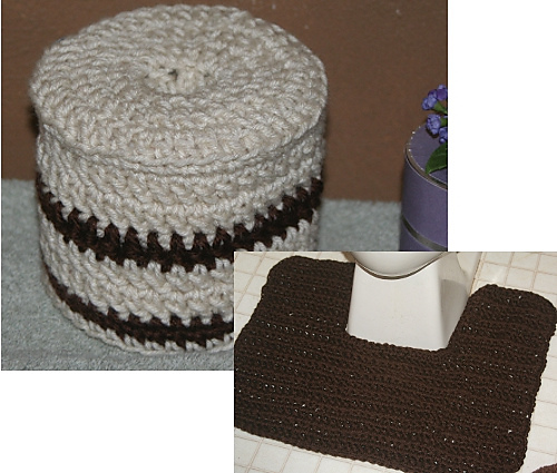 Potty Shawl & Toilet Paper Cozy Set