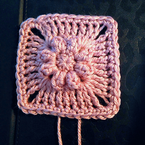 Puffy Flower Square