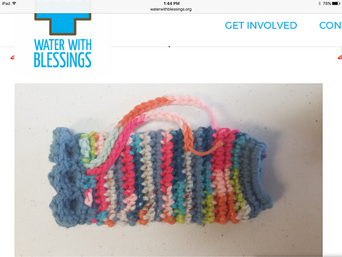 Crochet water filter socks