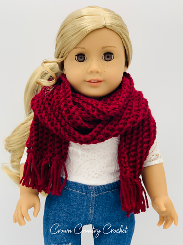 Winter Scarf for 18" Dolls