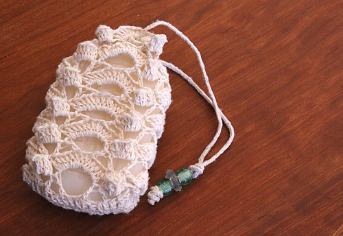 Lace Soap Sachet Washcloth