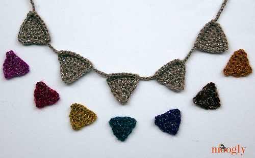 Bunting Mini Garland or Necklace