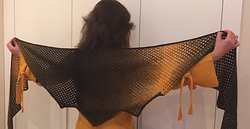 Gradient Granny multi-triangular shawl