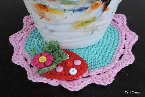Cute Strawberry Coaster