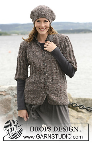 103-15 Knitted jacket and matching beret