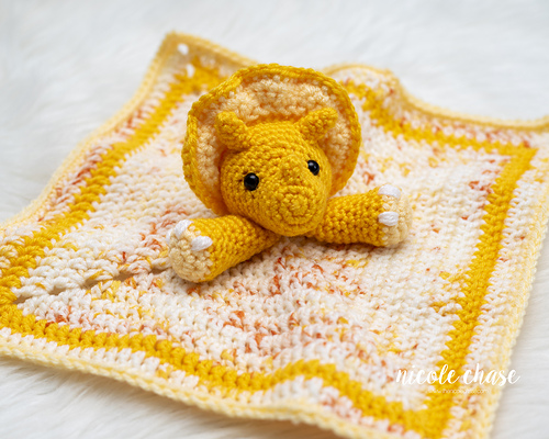 Hug Me Triceratops Lovey