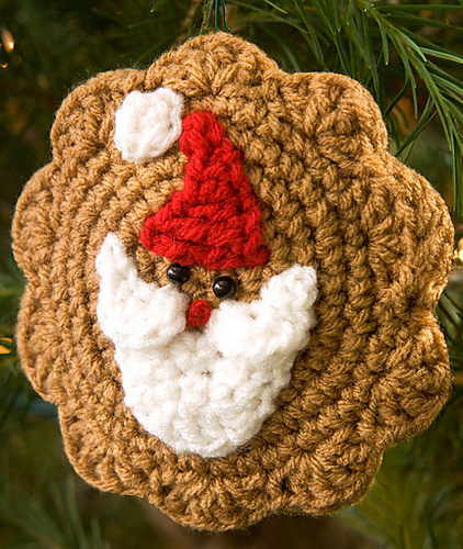 Santa Cookie Ornament