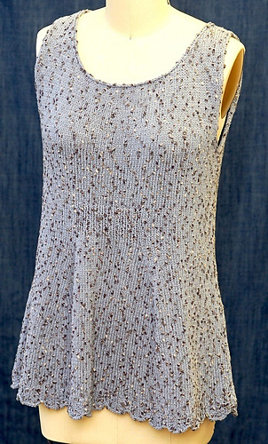 scalloped hem tunic