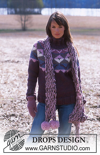 91-1 c - Purple Horizon Mittens