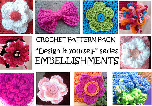 Pack of Flowers and Embellishments