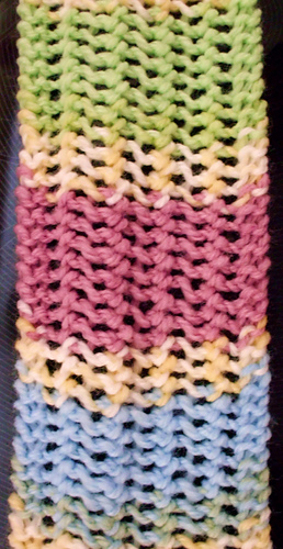 Purse stitch blanket edging