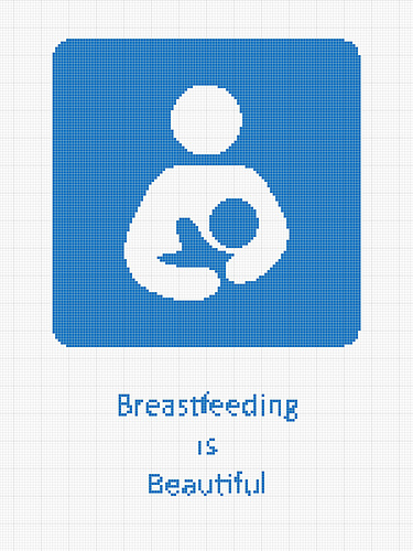 Breastfeeding Logo Crochet Afghan Pattern Chart