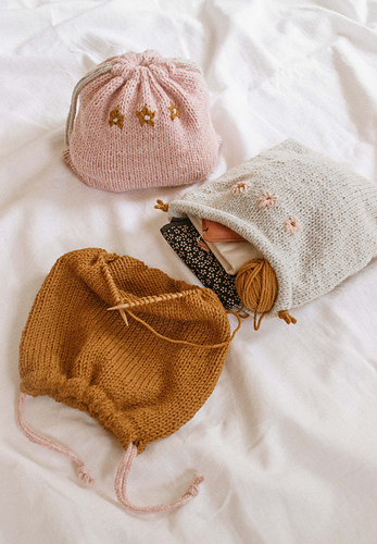 Dahlia Drawstring Bags
