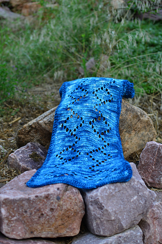 Diamond Love Crochet Scarf/Wrap