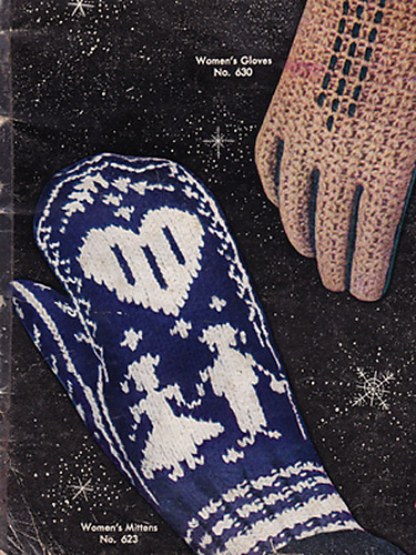 Women's Norwegian Mittens No. 623