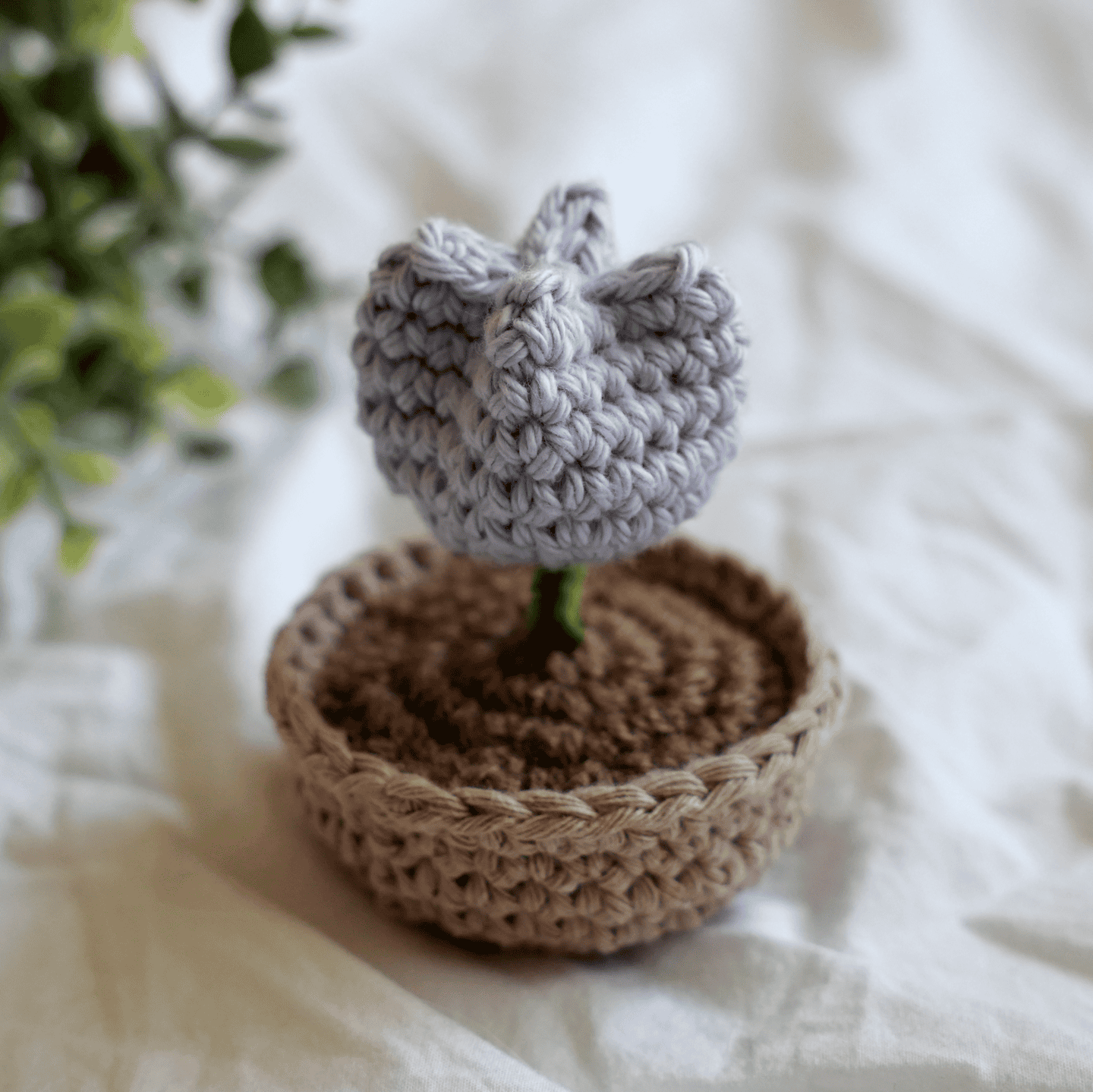Crochet Tulip Pot Amigurumi