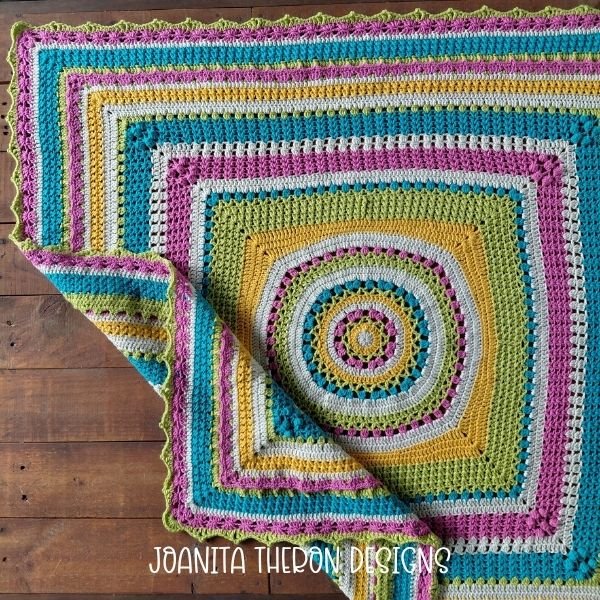 Color Me Calm Crochet Throw