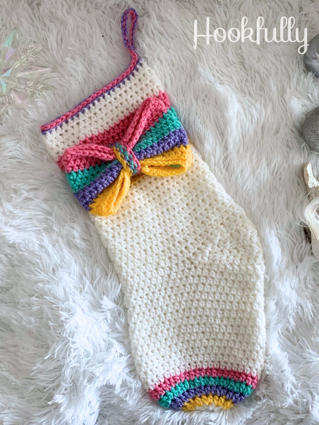 Rainbow Christmas Stocking