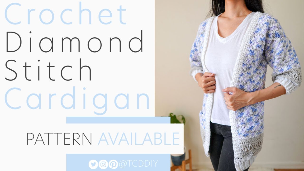 How to Crochet: Cardigan w. Pockets | Pattern & Tutorial DIY