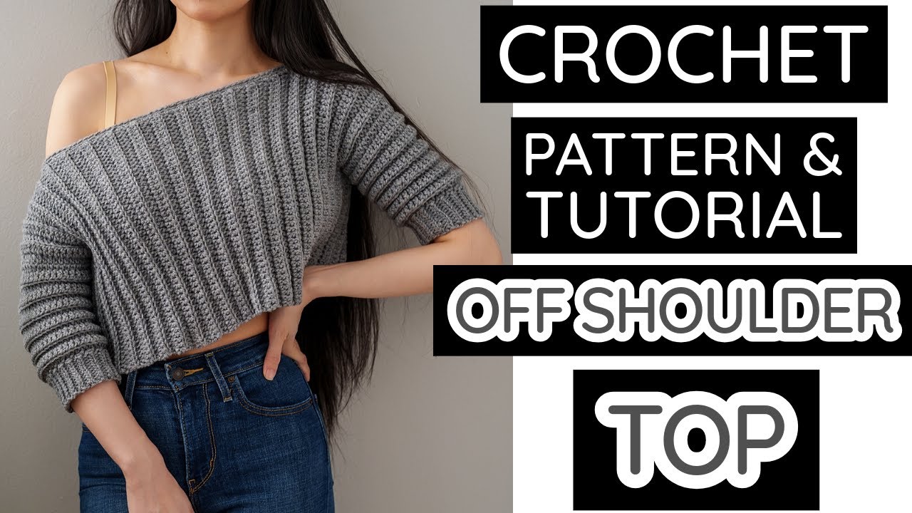 How to Crochet: EASY Off the Shoulder Top | Pattern & Tutorial DIY