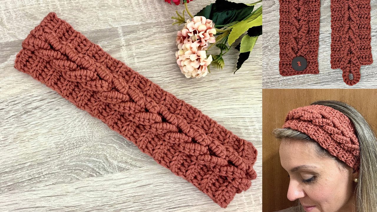 Easy, quick, and beautiful crochet headband! Step-by-step for beginners.