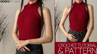 How to Crochet: Mock Neck Top | Pattern & Tutorial DIY