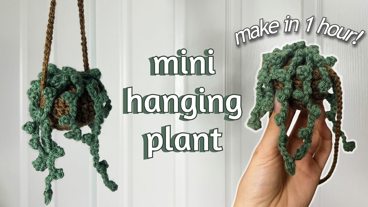 Crochet Hanging Plant Car Accessory Tutorial | Beginner-Friendly