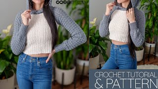How to Crochet a Hoodie | Pattern & Tutorial DIY